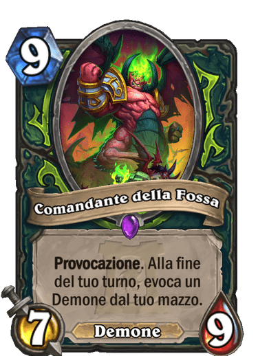 ceneri comandante della fossa